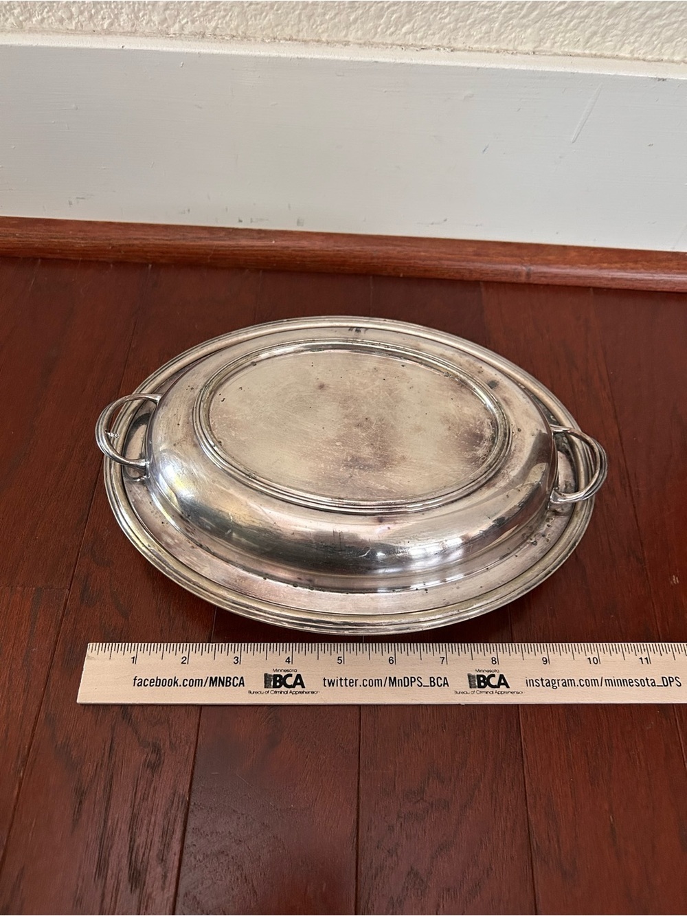 Antique Edwardian Silver Plate Oval Entree Dish Lid Birks Dingwall CG&Co marked - Picture 5 of 9